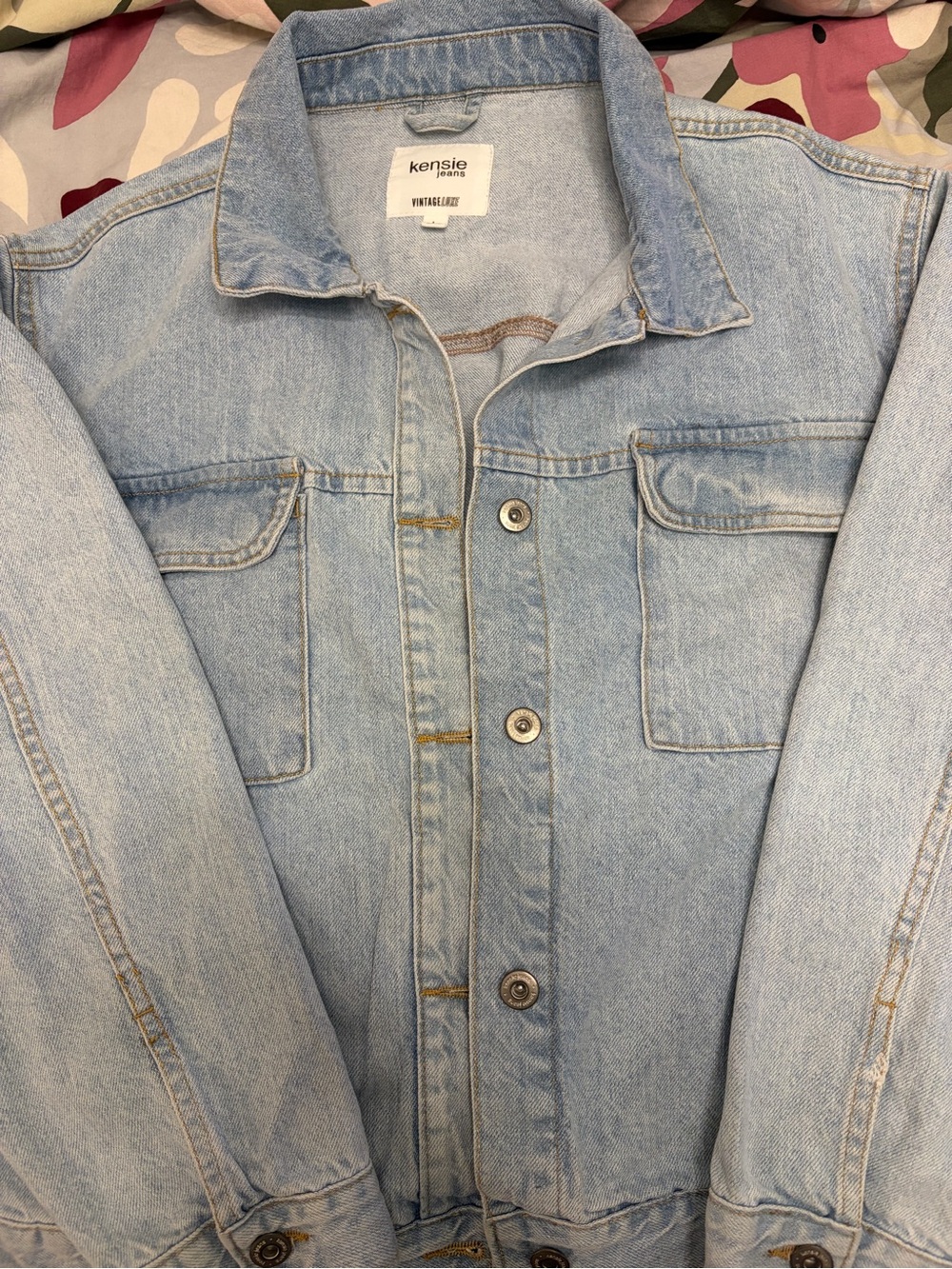 kensie jeans Light Wash Denim Jacket - Women's